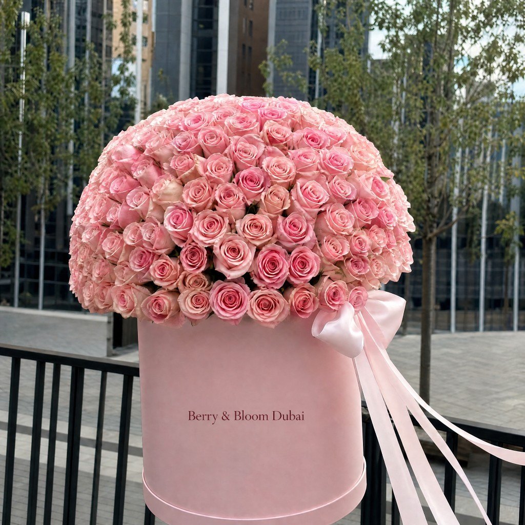 Giant Blush Rose Box