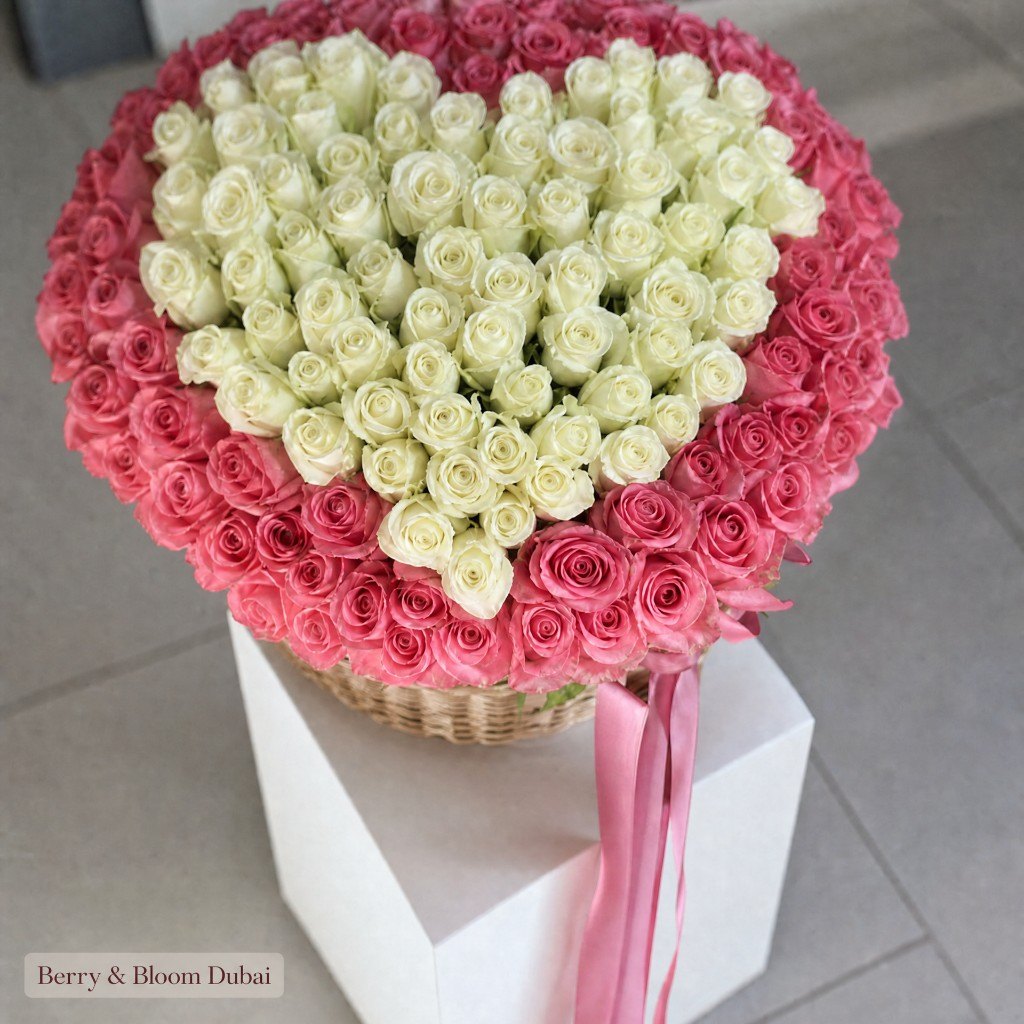 Pink Heart Basket